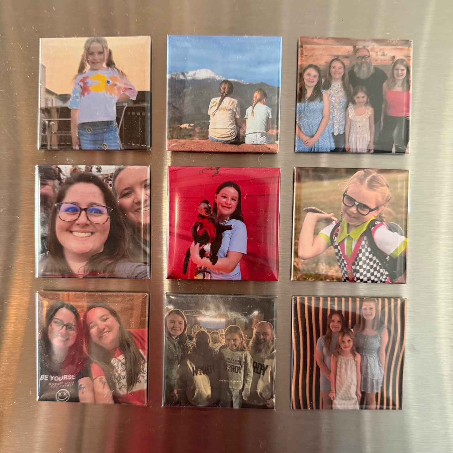 Set of 9 Personalized Magnets